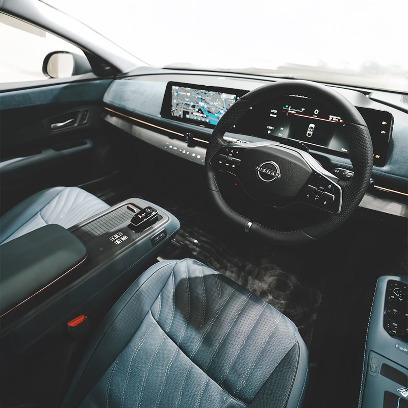 Interior of the Nissan Ariya 87kWh Advance