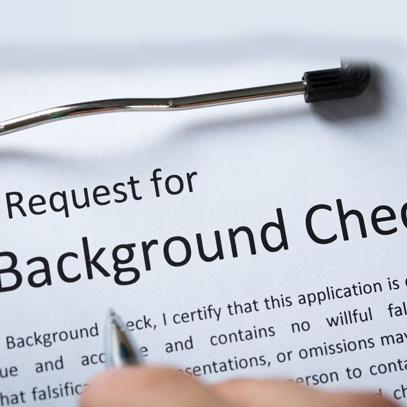 Background check request form