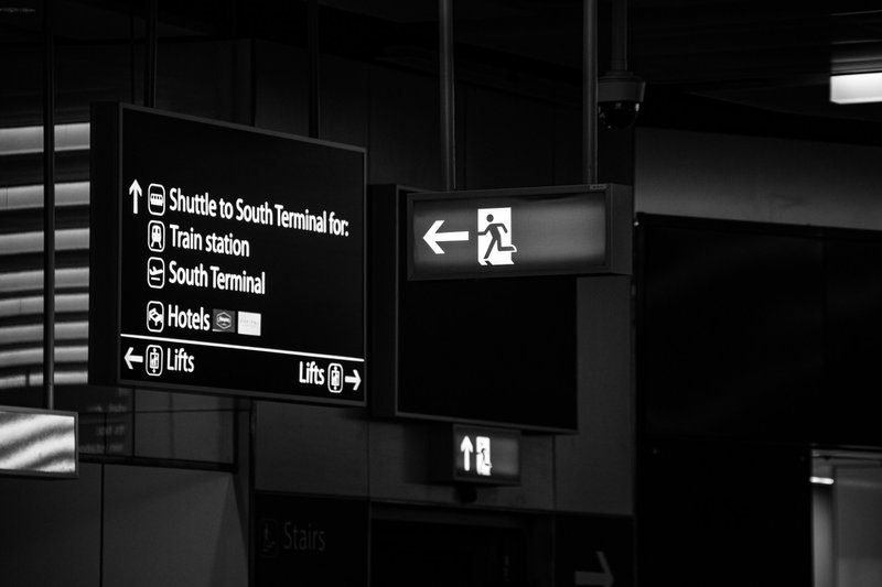 Gatwick Airport signage